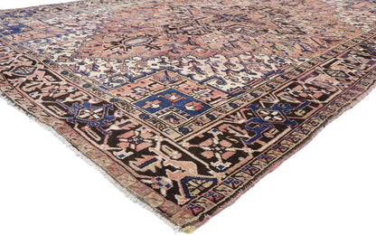 8 x 11 Vintage Persian Heriz Rug 75555
