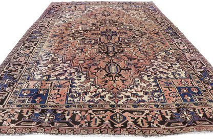 8 x 11 Vintage Persian Heriz Rug 75555
