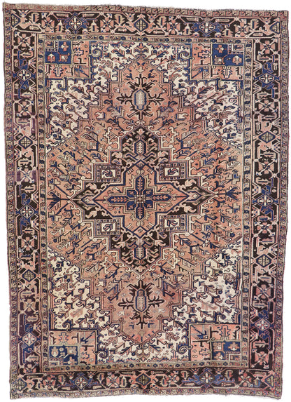 8 x 11 Vintage Persian Heriz Rug 75555
