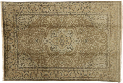6 x 9 Vintage Persian Tabriz Rug 75560