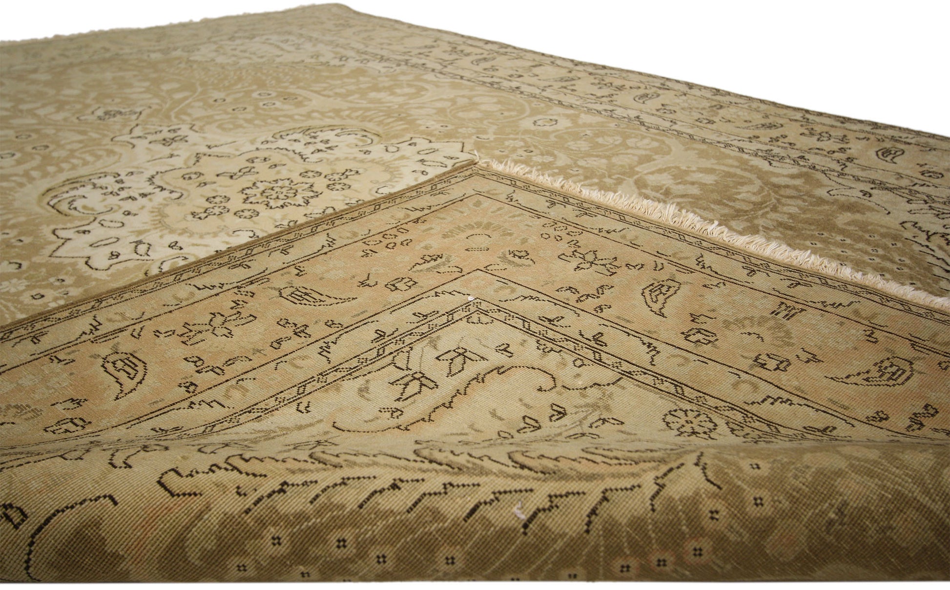 6 x 9 Vintage Persian Tabriz Rug 75560