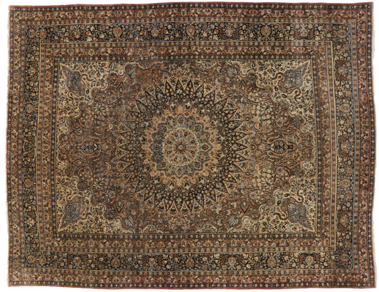 10 x 13 Antique Persian Mood Rug 75562