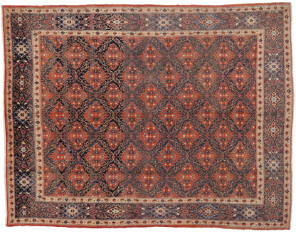 10 x 13 Vintage Persian Mashhad Rug 75579