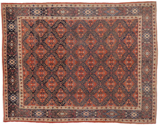 10 x 13 Vintage Persian Mashhad Rug 75579
