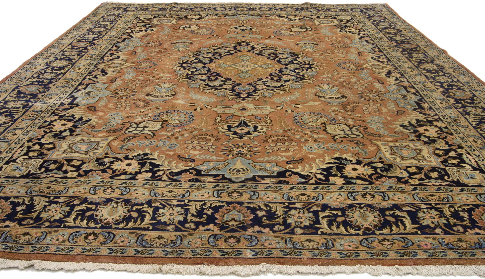 8 x 11 Vintage Mashad Rug 75584