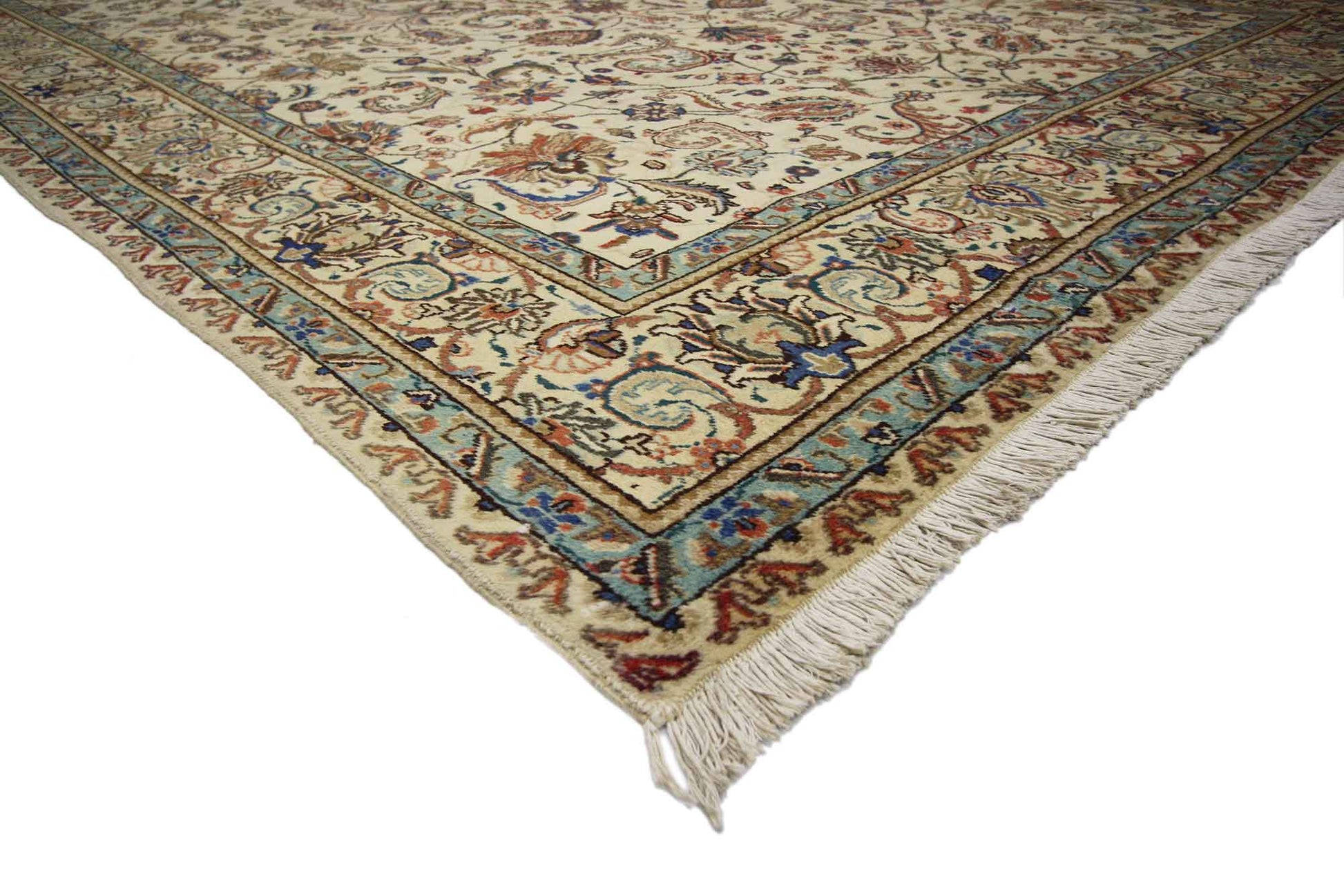 10 x 13 Vintage Persian Tabriz Rug 75588