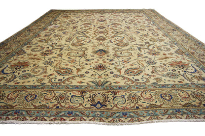 10 x 13 Vintage Persian Tabriz Rug 75588