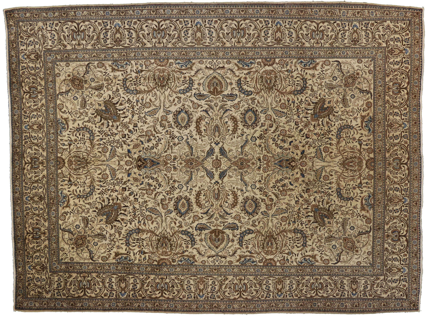 10 x 13 Vintage Persian Tabriz Rug 75595