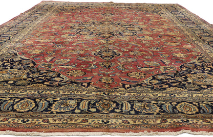 10 x 15 Vintage Persian Mashhad Rug 75597