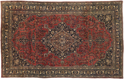 10 x 16 Vintage Persian Mashhad Rug 75598