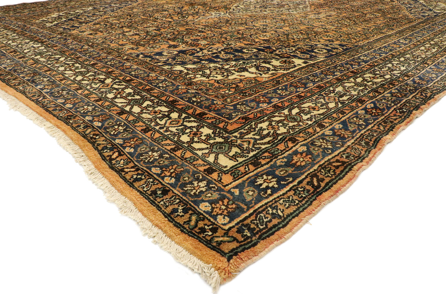 11 x 14 Vintage Persian Hamadan Rug 75601