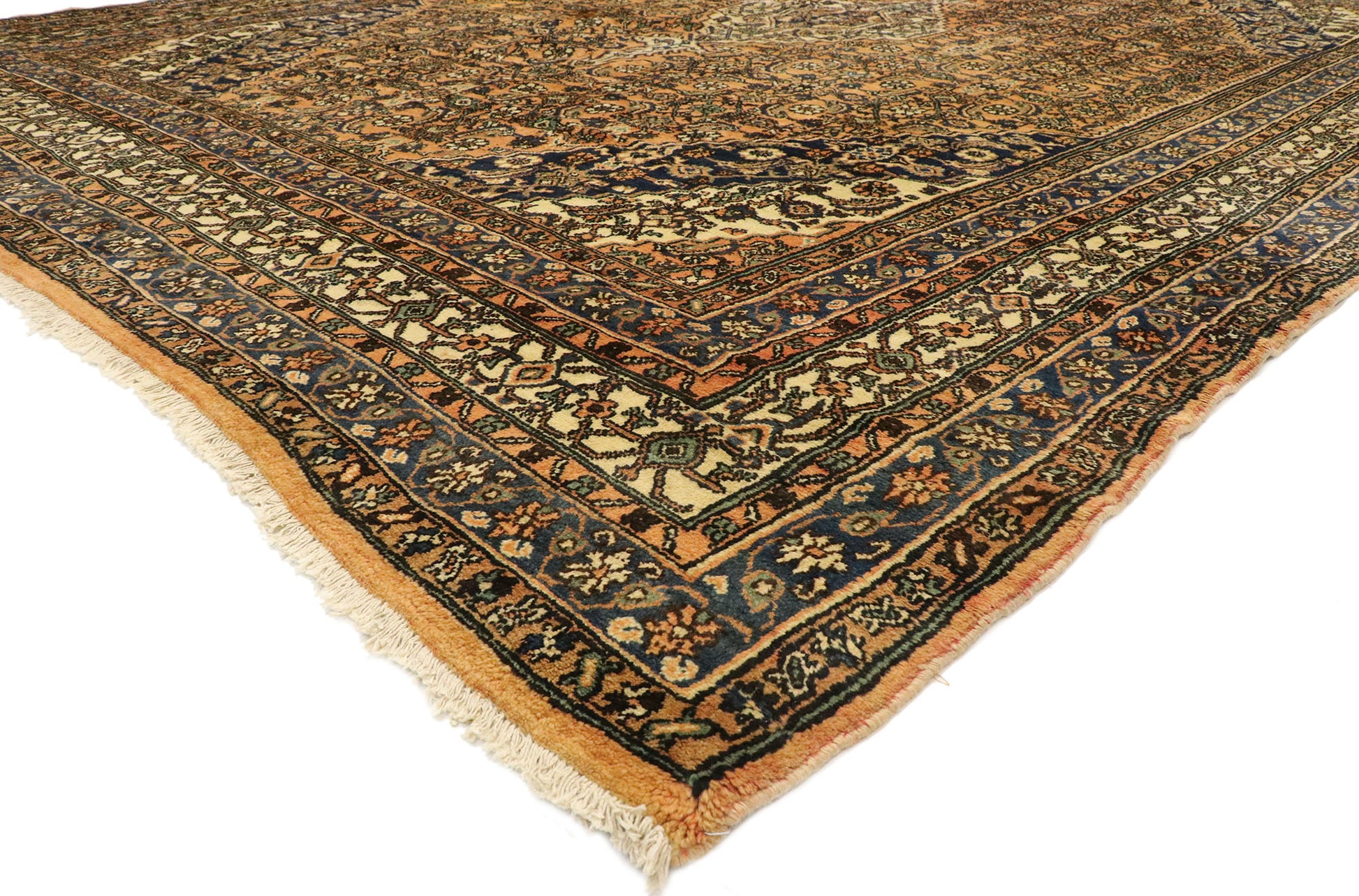 11 x 14 Vintage Persian Hamadan Rug 75601