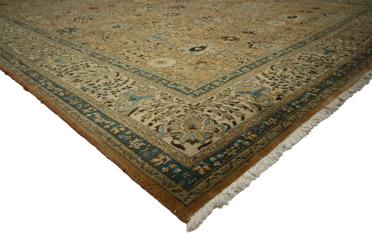 10 x 13 Vintage Persian Tabriz Rug 75603