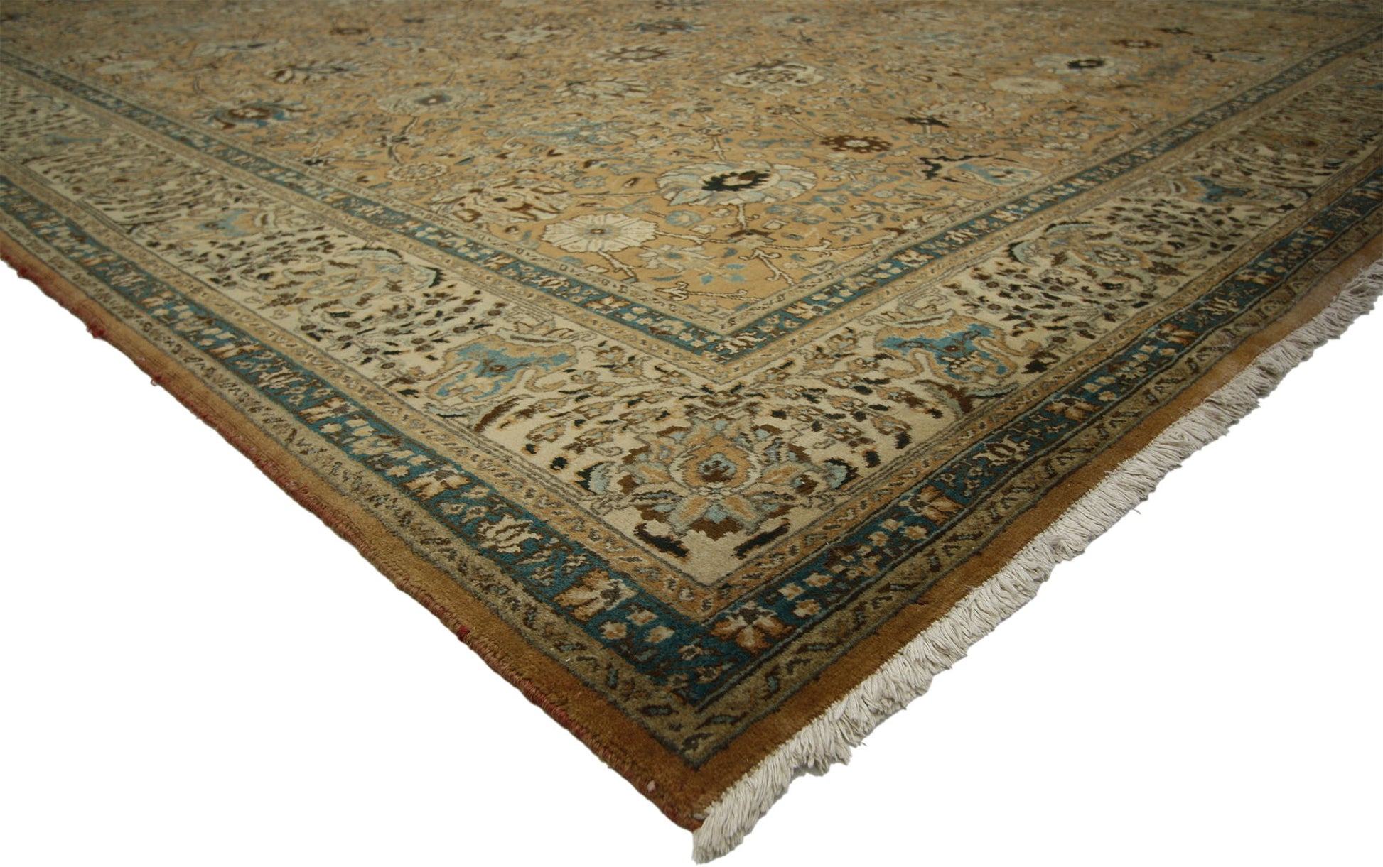 10 x 13 Vintage Persian Tabriz Rug 75603