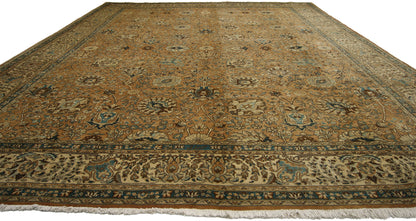 10 x 13 Vintage Persian Tabriz Rug 75603