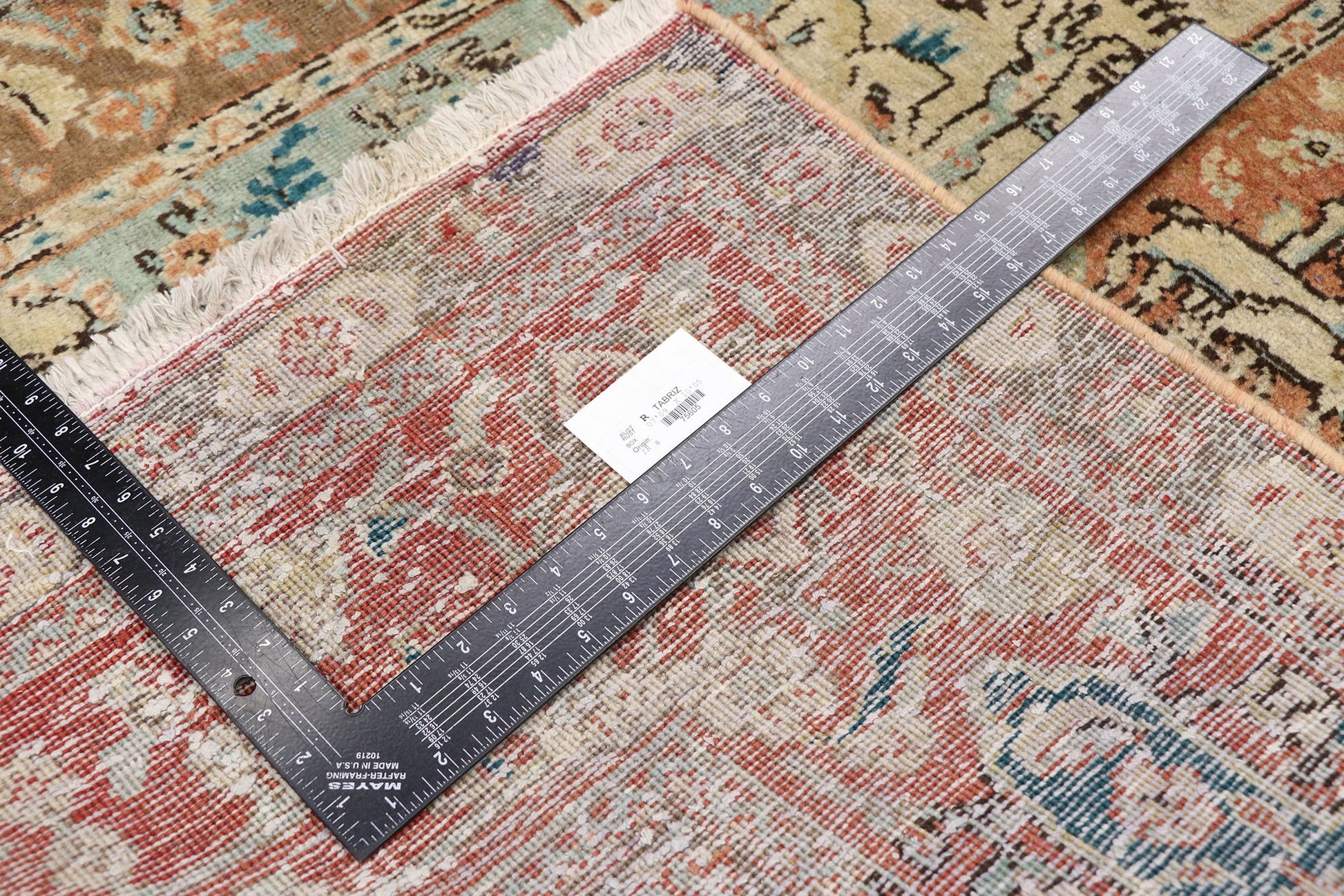 8 x 10 Vintage Persian Tabriz Rug 75605