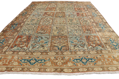 8 x 10 Vintage Persian Tabriz Rug 75605