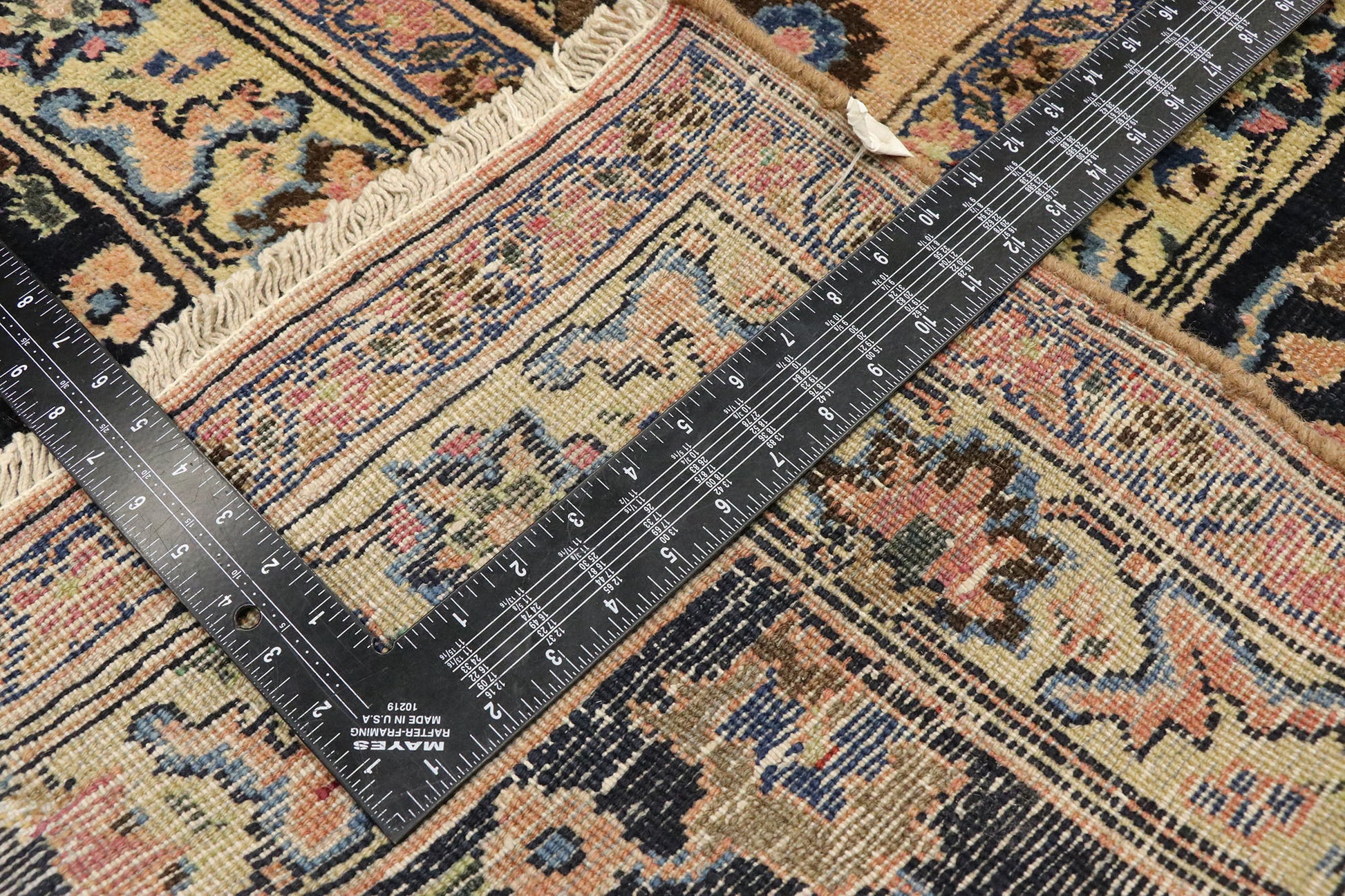 10 x 13 Vintage Persian Mashhad Rug 75609