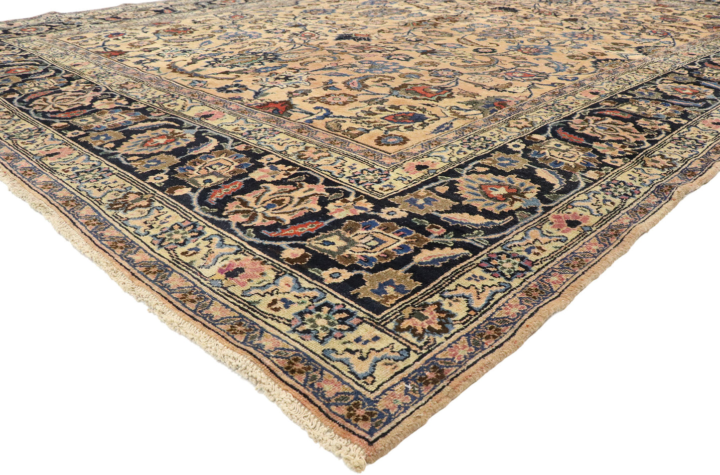 10 x 13 Vintage Persian Mashhad Rug 75609