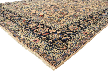 10 x 13 Vintage Persian Mashhad Rug 75609