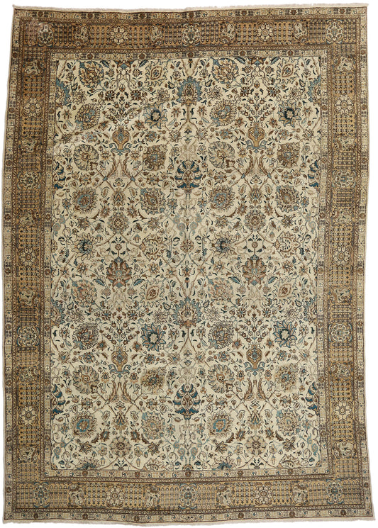 11 x 16 Vintage Persian Tabriz Rug 75613