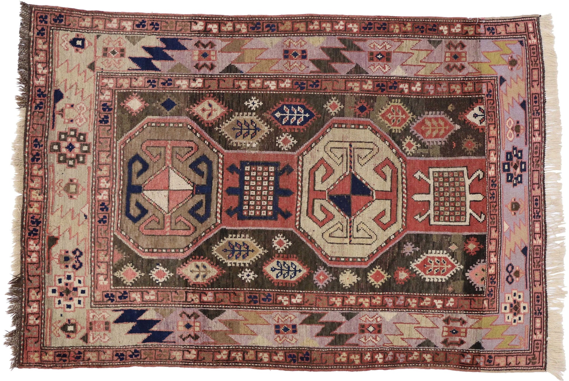 4 x 6 Vintage Persian Azerbaijan Rug 75618