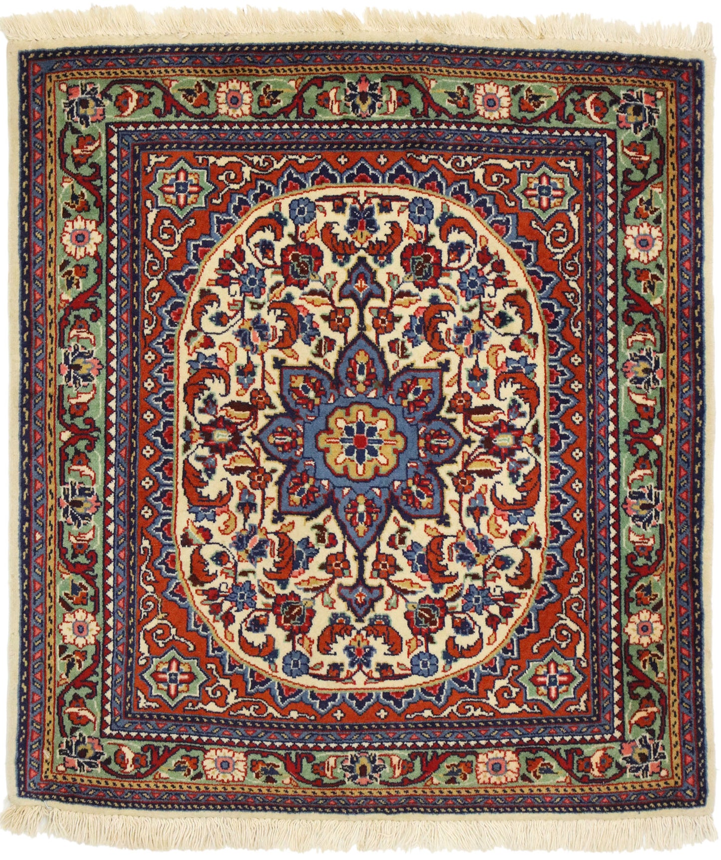 2 x 2 Vintage Persian Sarouk Rug 75657