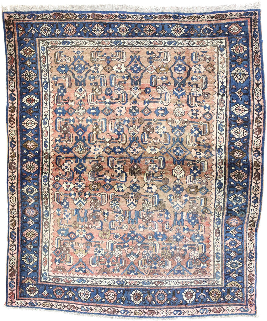 4 x 4 Vintage Bijar Rug 75658