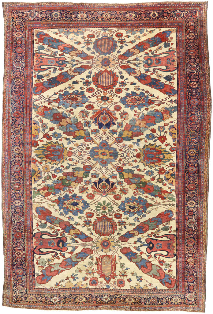 14 x 20 Antique Persian Ziegler Mahal Rug 75660