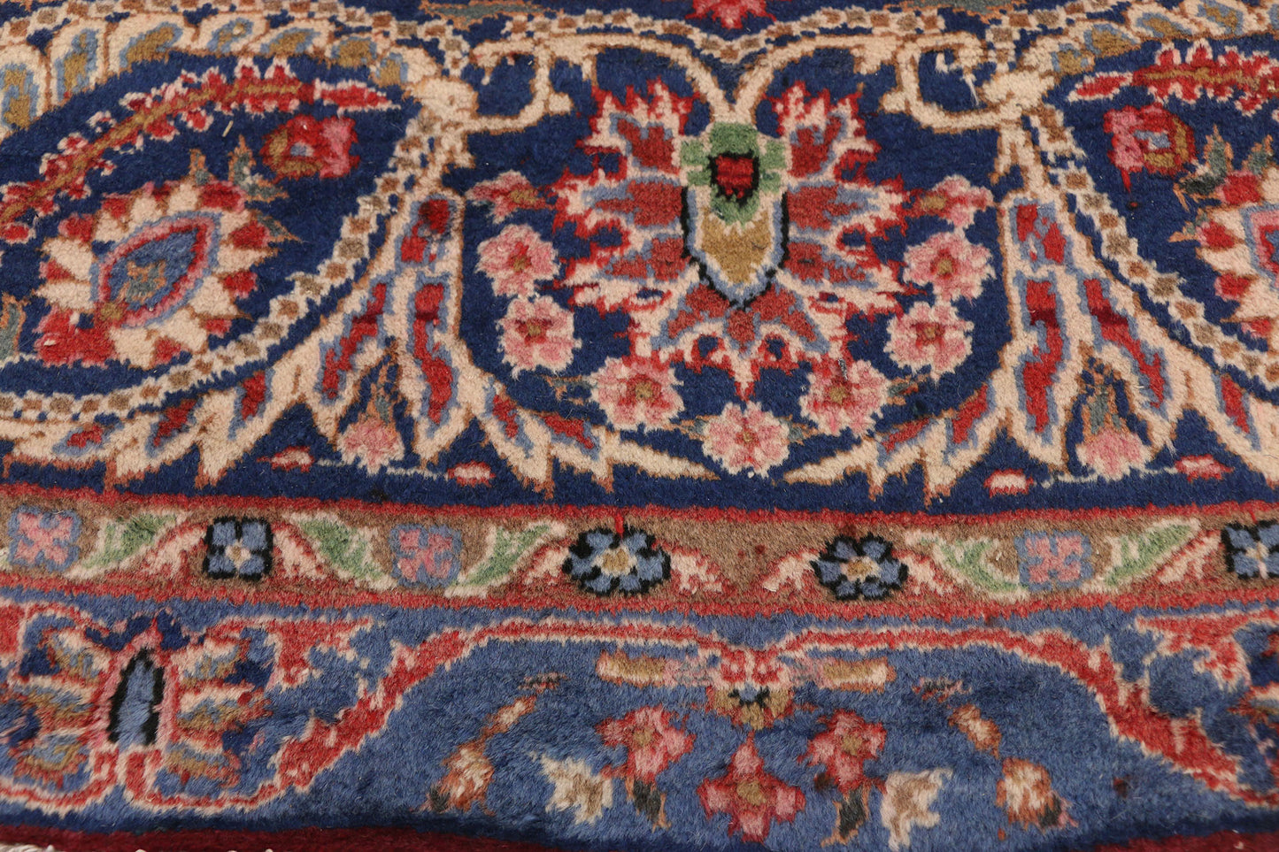 10 x 13 Vintage Yazd Rug 75661