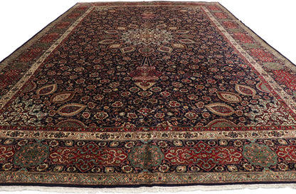 12 x 17 Vintage Persian Tabriz Rug 75664