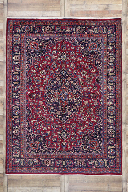 8 x 11 Vintage Persian Mashhad Rug 75669