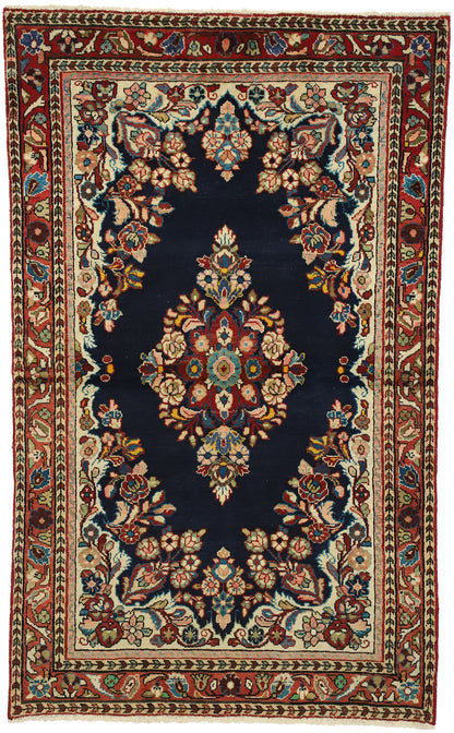 4 x 6 Vintage Persian Mahal Rug 75672