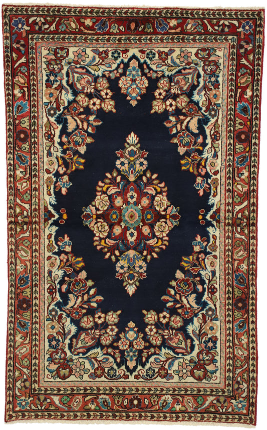 4 x 6 Vintage Persian Mahal Rug 75672