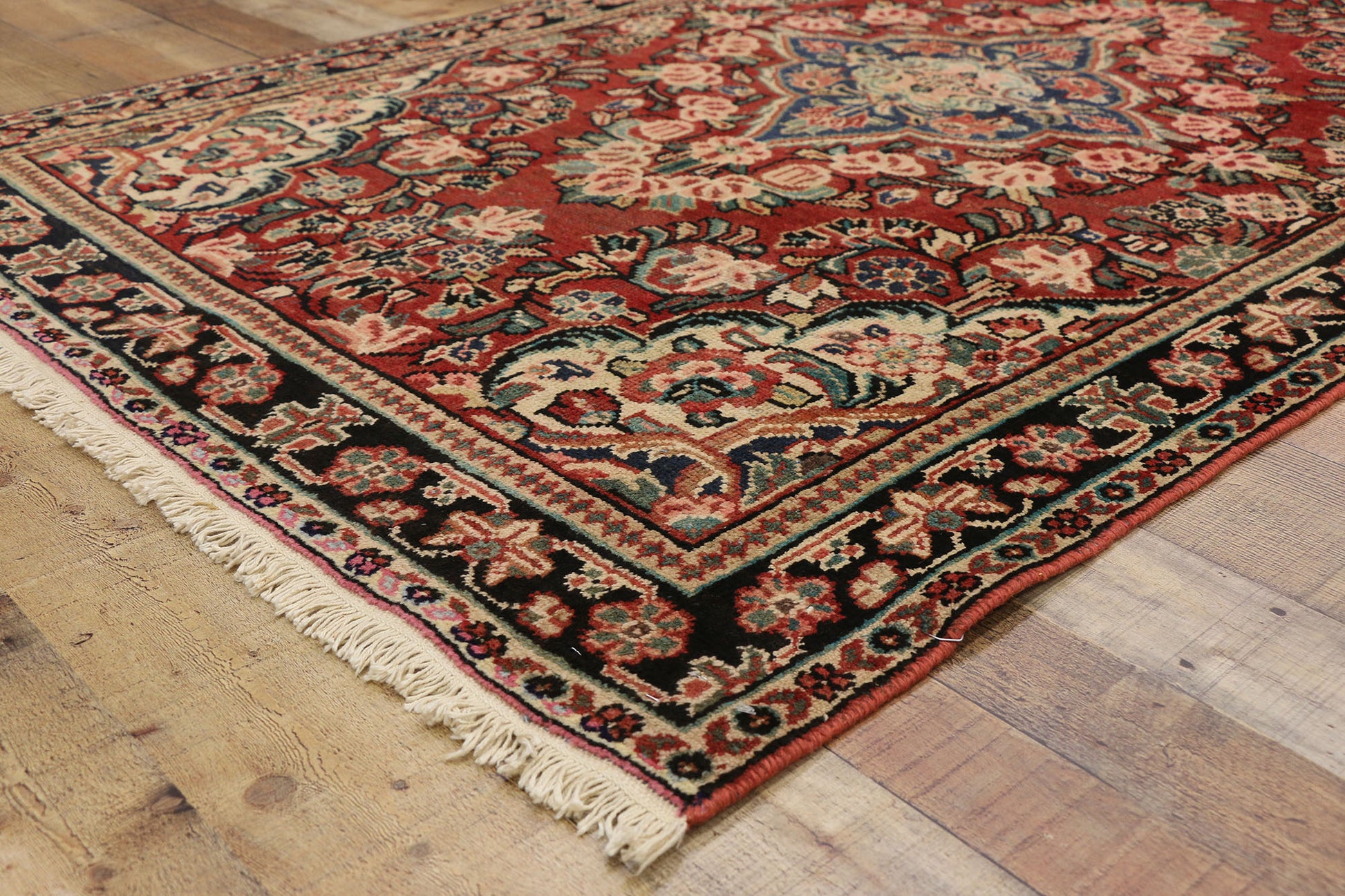 4 x 7 Vintage Persian Mahal Rug 75675