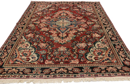 4 x 7 Vintage Persian Mahal Rug 75675