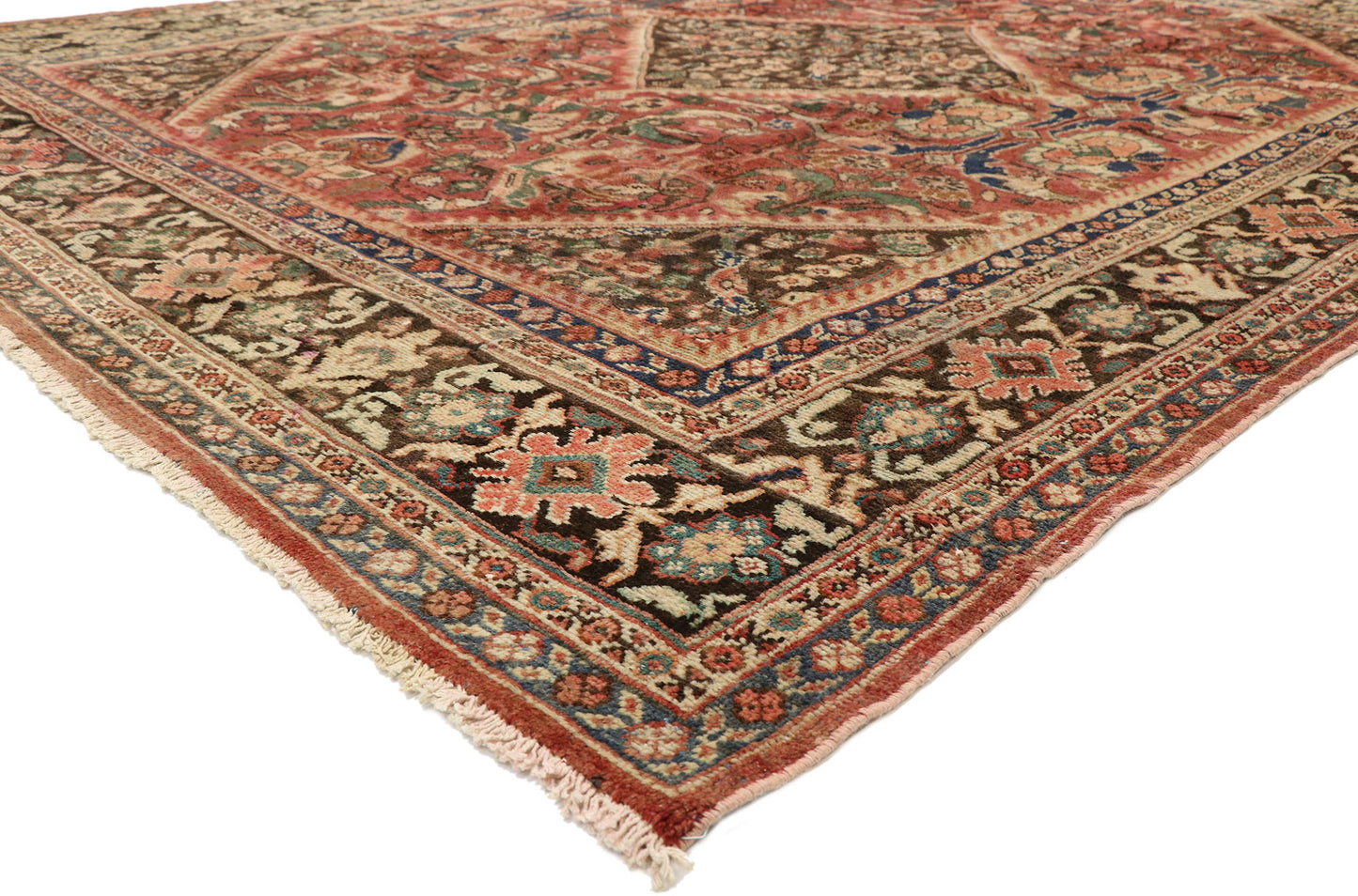 9 x 11 Vintage Persian Mahal Rug 75700