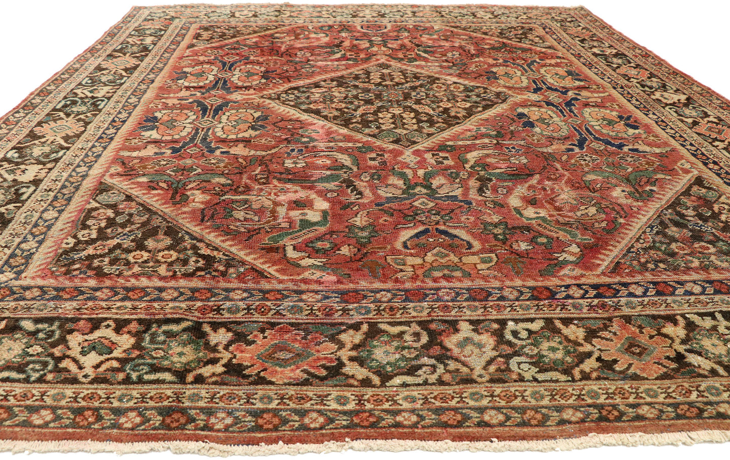 9 x 11 Vintage Persian Mahal Rug 75700