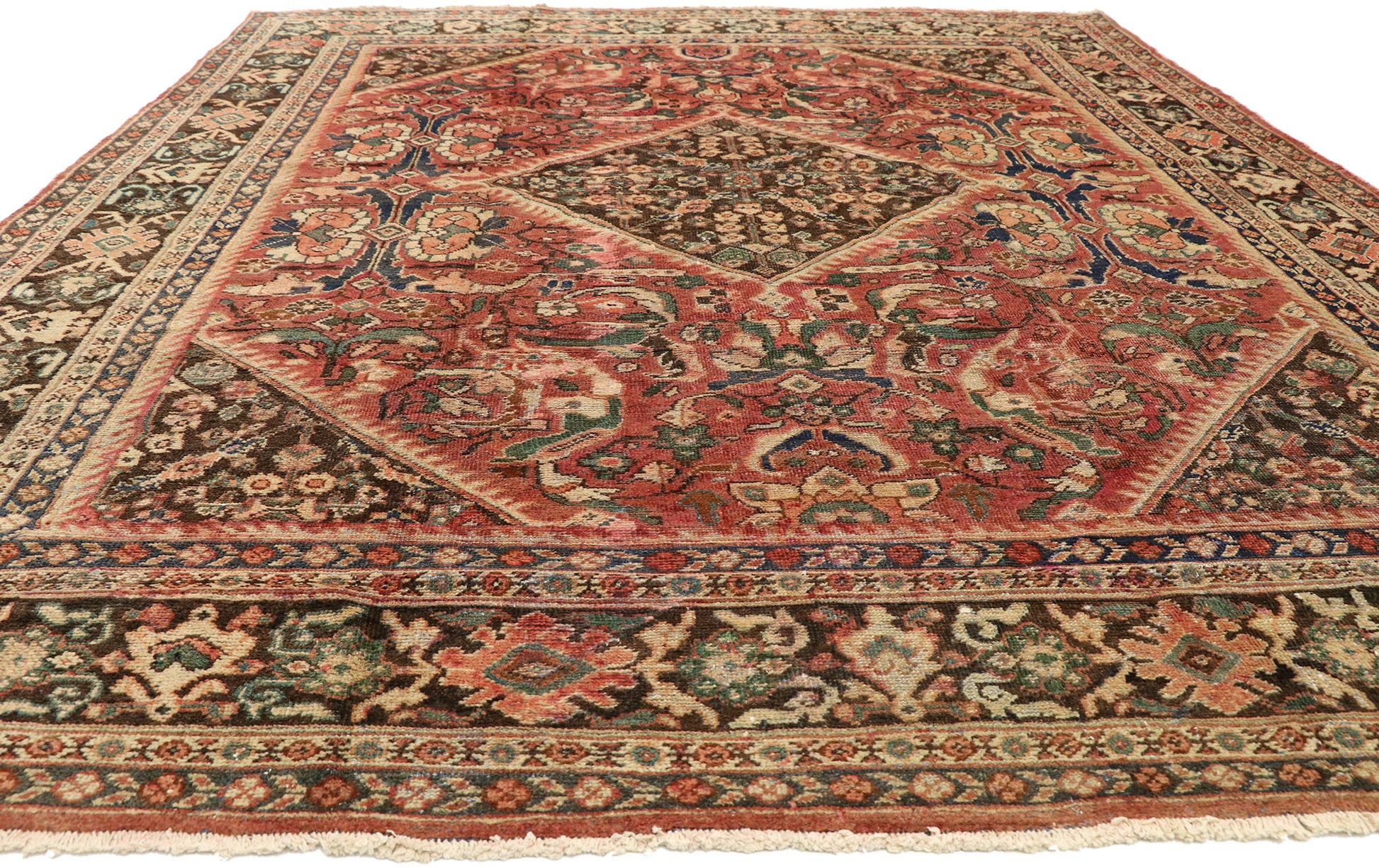 9 x 11 Vintage Persian Mahal Rug 75700