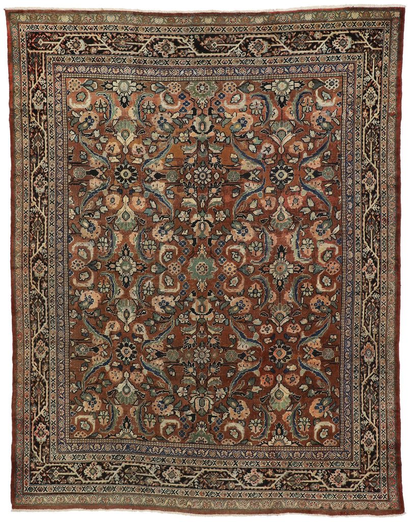 9 x 12 Antique Persian Mahal Rug 75711