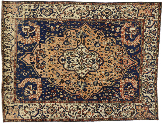 7 x 10 Vintage Persian Bakhtiari Rug 75714