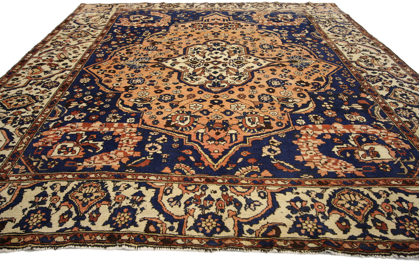 7 x 10 Vintage Persian Bakhtiari Rug 75714