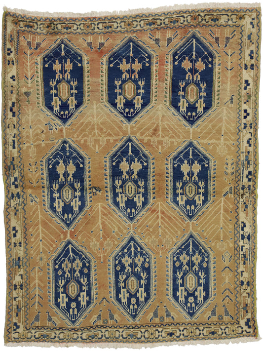 4 x 5 Vintage Sirjan Rug 75736