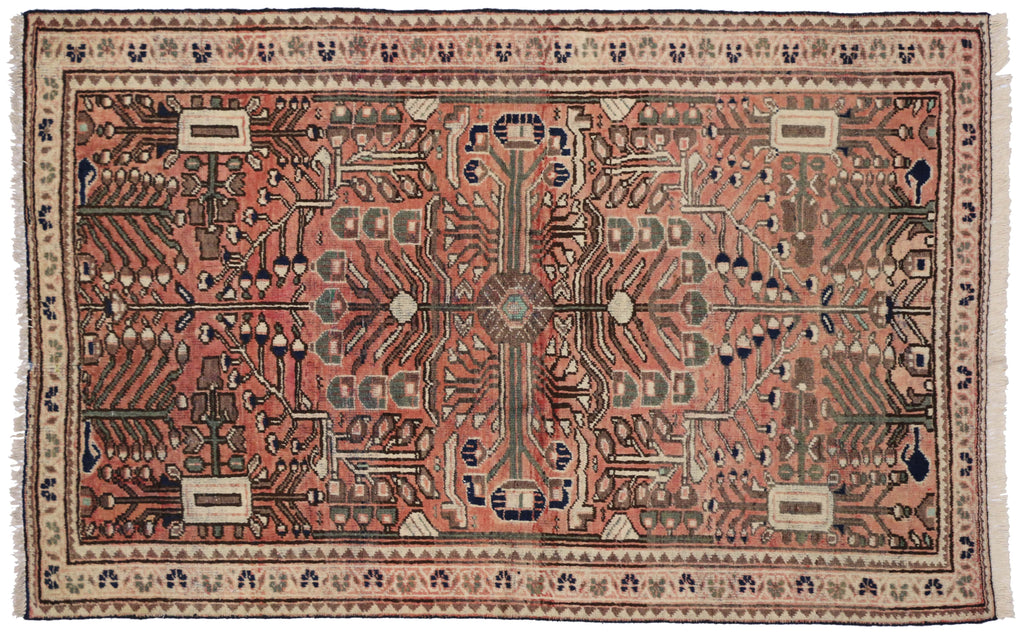 4 x 6 Vintage Sirjan Rug 75737