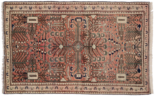 4 x 6 Vintage Sirjan Rug 75737
