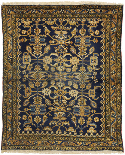 5 x 6 Vintage Persian Hamadan Rug 75775