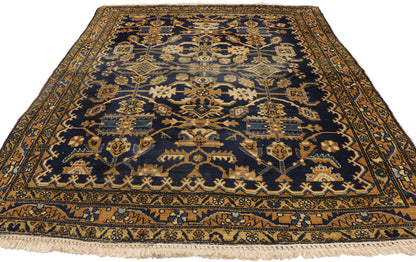 5 x 6 Vintage Persian Hamadan Rug 75775