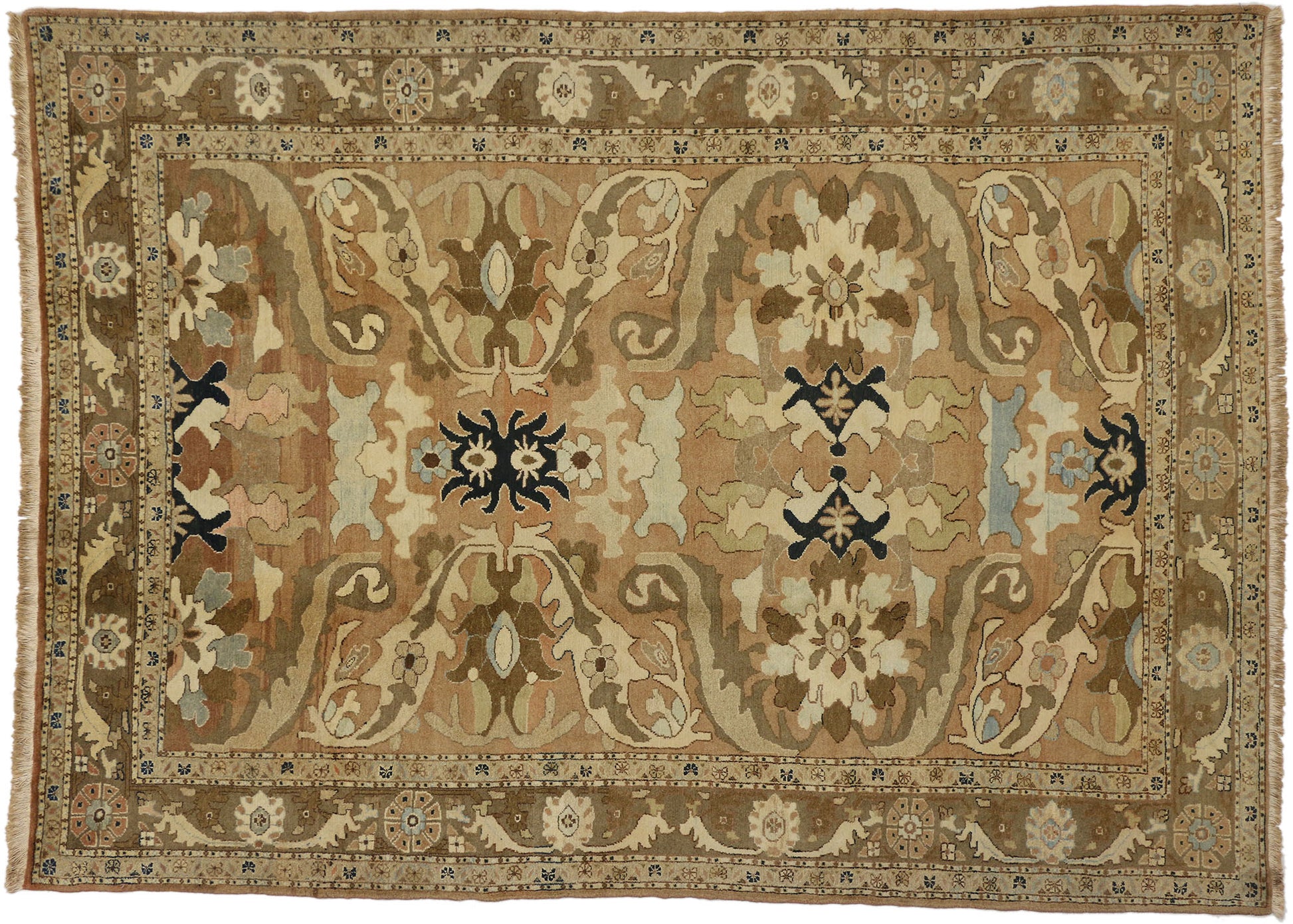 7 x 10 Vintage Heriz Rug 75778