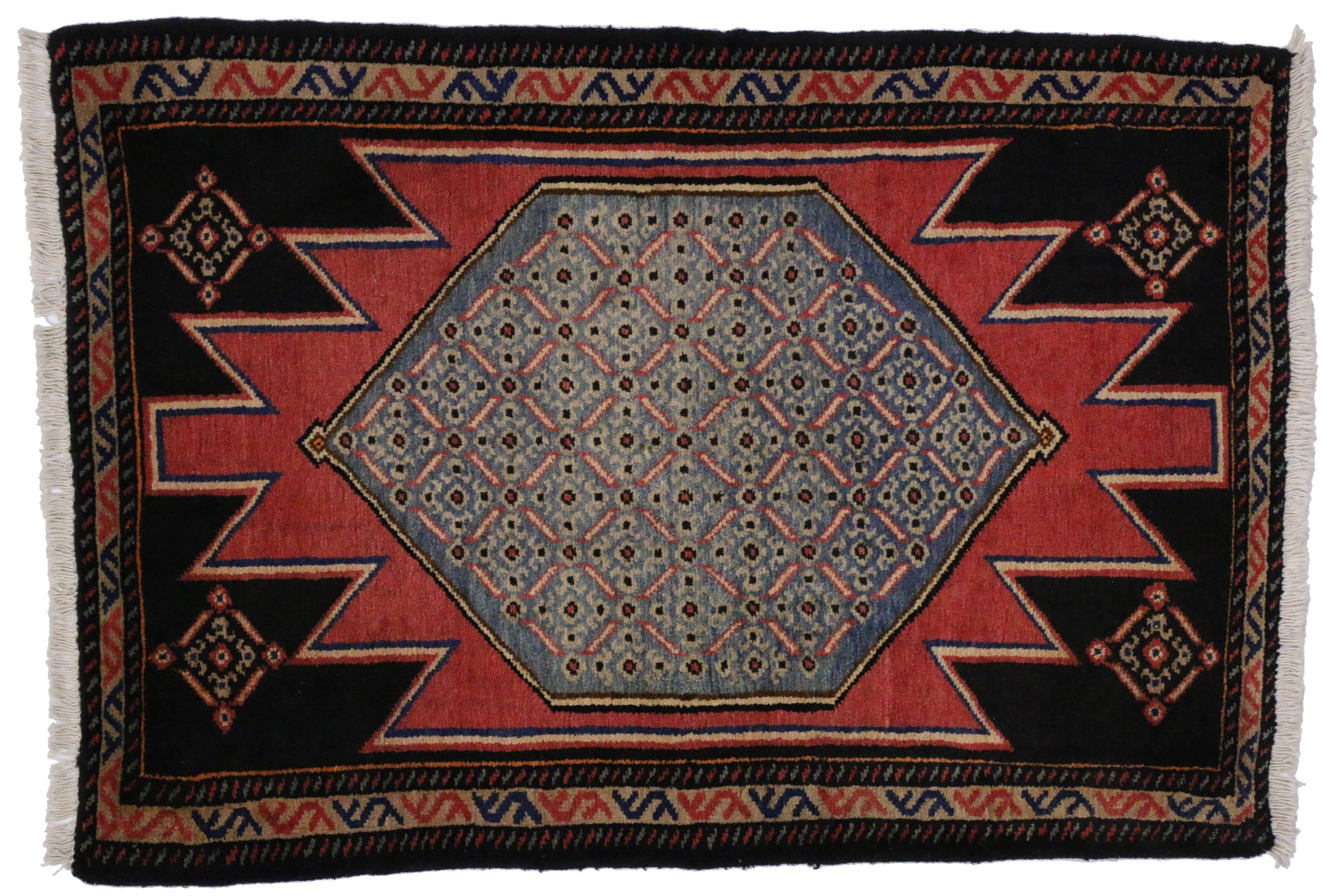 3 x 4 Vintage Hamadan Rug 75803