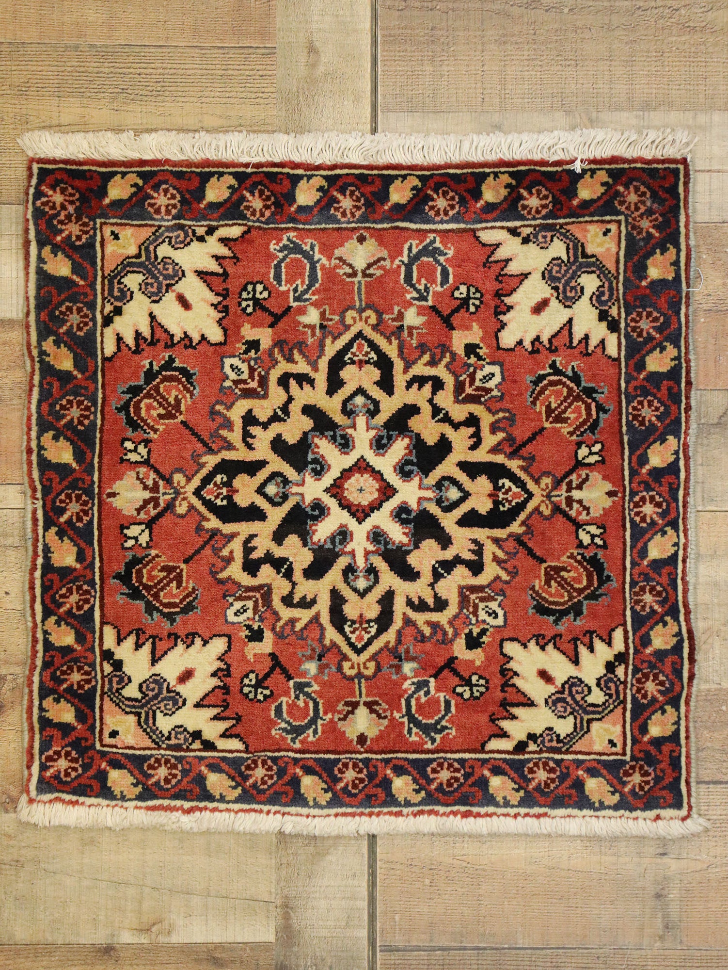2 x 2 Vintage Persian Heriz Rug 75804